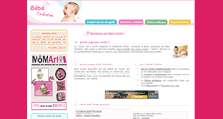 Desktop Screenshot of bebe-creche.fr
